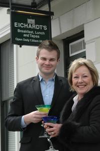 Eichardts General Manager Chris McIntosh and BONZ Store Manager Christine Callesen